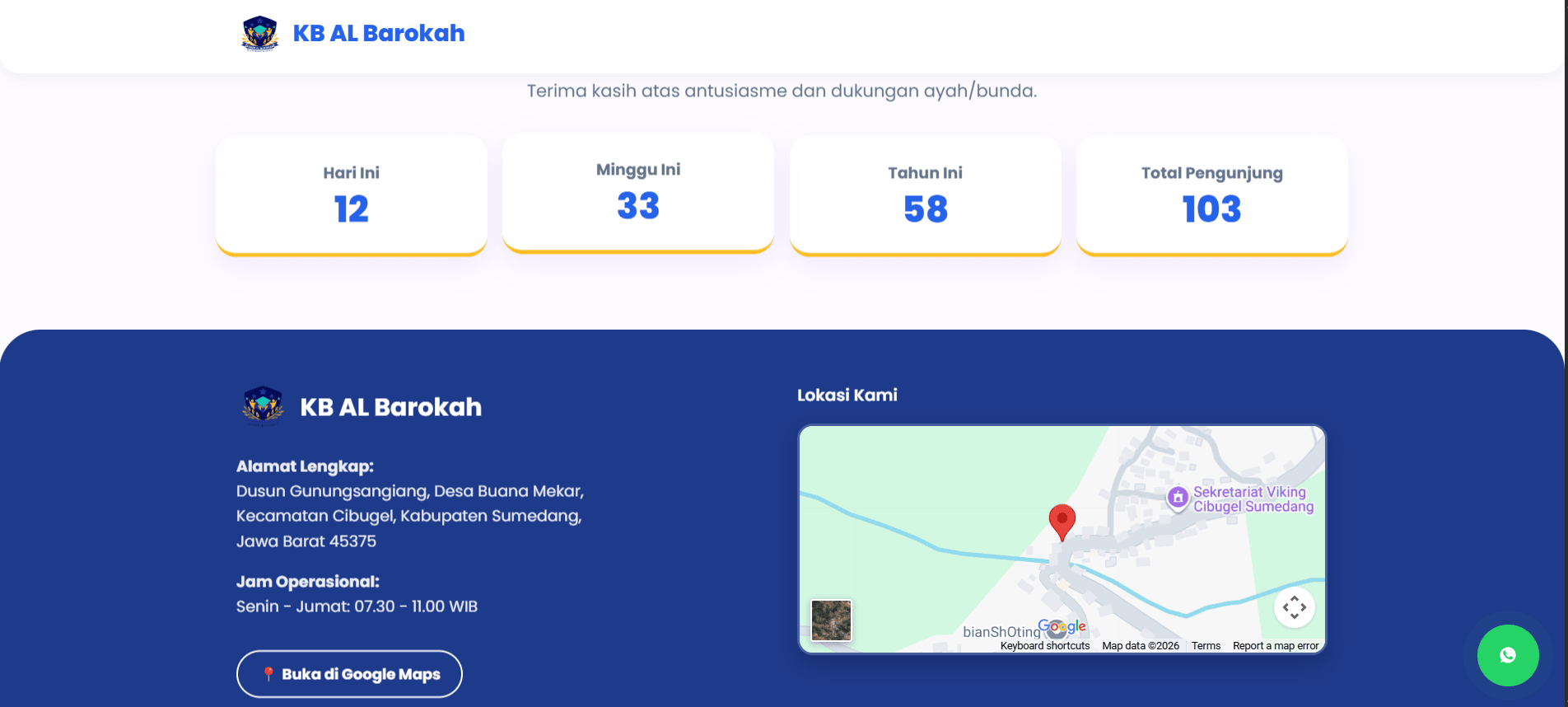 Landing Page KB AL Barokah